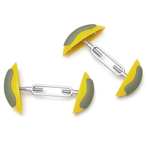1 Pair Mini Shoe Stretchers Women Wide Feet, Non-Slip Shoe Widener Expander Shaper Trees for Women Men Adjustable (Yellow)