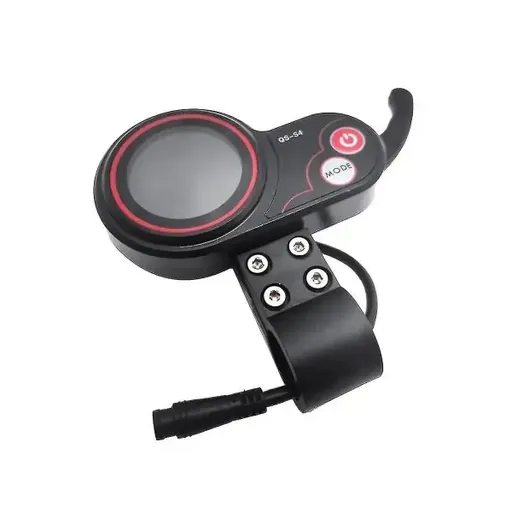 Qs-s4 48v-60v Throttle Throttle LCD Display Meter compatibility with Zero 8 9 10 8x 10x Electric Scooter 6pin Display-ya, Made of Plastic, Black Color