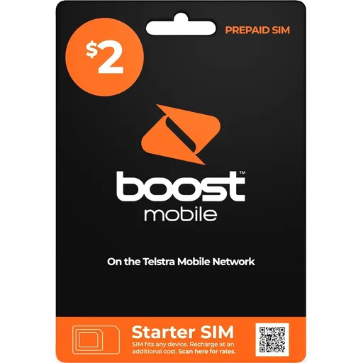 SIM Card Starter Kit $2 Prepaid Full Telstra Network Coverage