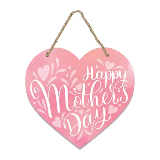 Mothers Day Gifts Mothers Day Gifts for Mom Front Door Welcome Sign - Heart-Shaped Happy Mother'S Day Sign Mothers Day Decorations P