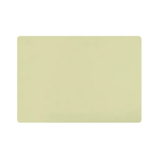 1 Piece Heat Resistant Plastic Placemat, Waterproof Non Slip Table Mat for Dining Tables, 43 x 30 cm, Light Yellow