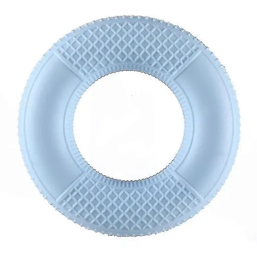 4-Pack Mesh Silicone Grip Circles, Rehab Gym Hand Strength Trainer, 50lb, Blue