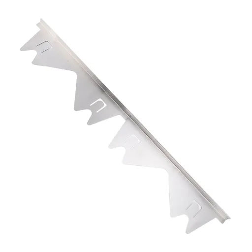 2 Pairs Stainless Steel Stove Gap Fillers 13.78-27.56in Adjustable Easy Clean Kitchen Stove Counter Gap Covers Silver