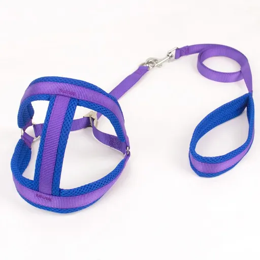 Zichen Nylon Dog Harness Chest Strap Purple 1.0 nylon clip subnet pull chest