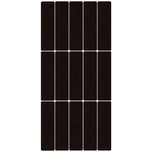15 Pcs Stair Treads Non Slip Soft Dirt Resistant European Style Pattern Stair Tread Mat CarpetBrown European Embossing