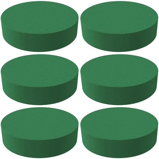 6 Pcs 4.5 inch Floral Foam Blocks Large Dry Floral Foam Round Flower Foam Blocks for Artificial Flowers, Wedding Aisle Flowers
