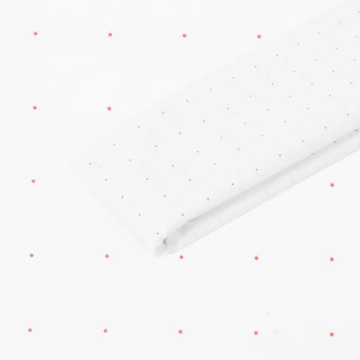 White Dotted Pattern Paper for Sewing, 47 Inch Wide Non-Woven Tracing Paper Roll with 1-Inch Grid Marking for Fashion Design and Dressmaking