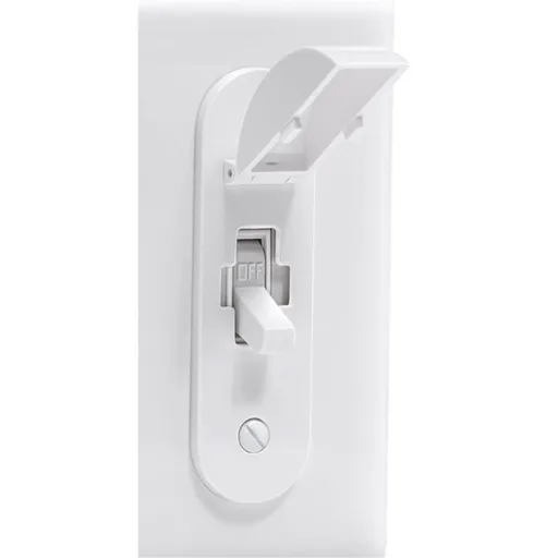 4 pack Wall Switch Guard, Child Proof Light Switch Cover Guard | Toggle Style | Light Switch Protection | Keep Toggle Switch in On or Off Position | White（Excluding screws）
