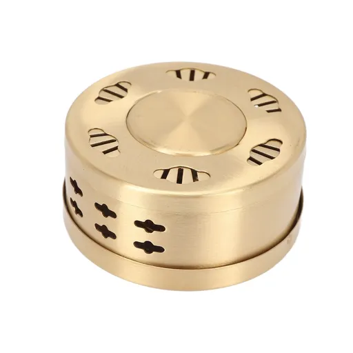 2 pcs Copper Moxa Box, Compact High Temperature Resistant Good Thermal Conductivity Moxibustion Treatment Box for Home Salon