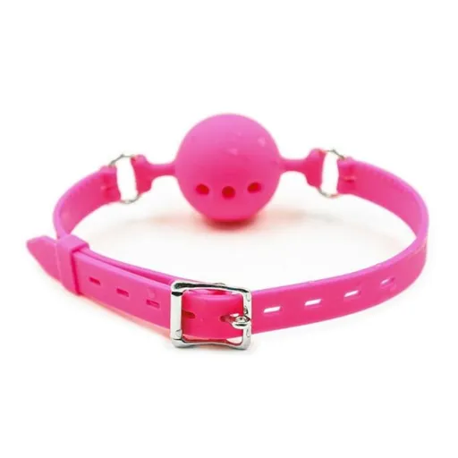 House Of Dasein Black Pink Red Breathable Silicone Ball Gag Bdsm Bondage Restraints - Pink - 5Cm