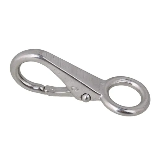 Stainless Steel Boat Clip Hook Fixed Eye Hook Link Clips Boat Fender Hooks, Snap Hooks for Bucket, Camping, and Hiking
