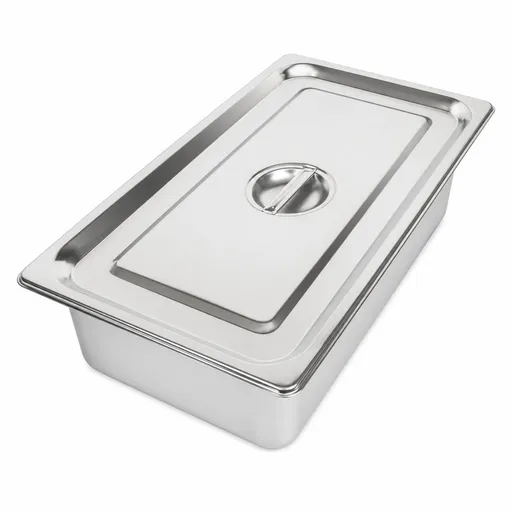 Commercial Stainless Steel GN 1/1 100mm Deep Gastronorm Bain Marie Buffet Steam Table Food Pan with Lid