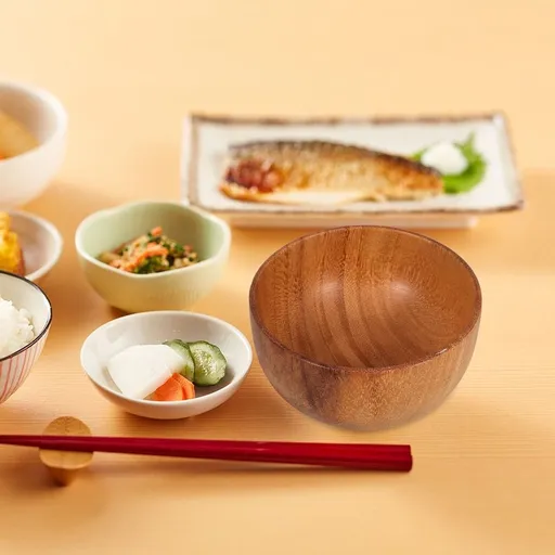 Large Wooden Salad Bowl Set, Wood Serving Bowls for Family Dining, Kitchen, and Table Use