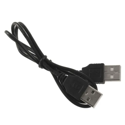USB 2.0 Type A Male to USB A Male Sycn Data Charger Cable Cord 50cm Black F7V4