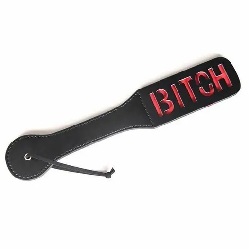 House Of Dasein Spanking Paddle Impact Play Slave Bondage Kink Bdsm Fetish Restraints - Red - F Bitch