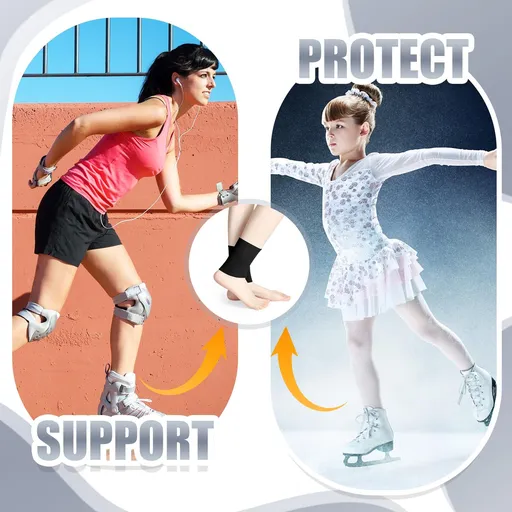 1 pair Ankle Gel Sleeves Padded Socks Skateboard Accessories Ankle Pads Ankle Compression Sleeve Ankle Protector Brace