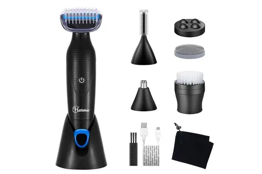 6-in-1 Electric Lady Shaver Cordless Shaver for Woman Face/Leg/Underarm