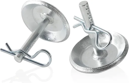 (2-Pack) Replacement Snow Plow Skid Shoes - Replaces Part ATV UTV Polaris K-Plow Nos 2205071 and 2208864 - Hardened Steel Snow Plow Non-Slip Base - with Quick-Release Cotter Pins