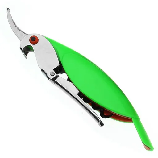 Parrot Shape Waiters Corkscrew Wine Opener Bottle Opener True Corkatoo Multicolored Metal Corkscrew-2pcs