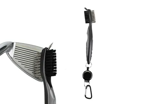 Golf Club Cleaning Brush Reel Groove Cleaner Tool -Grey