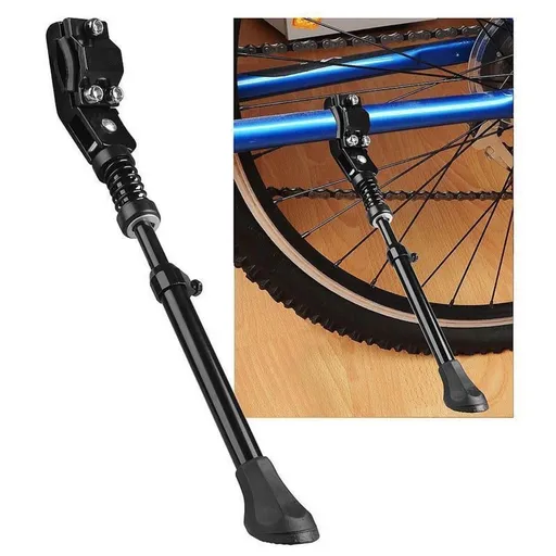 Bike Kickstand, Adjustable Aluminium Alloy Bicycle Kickstand, Rear Side Bicycle Stand, Bike Side Kickstand Fit for 16" 20" 24" 26" Bike, Suitable for Mountain Bike/700 Road Bike/BMX/MTB