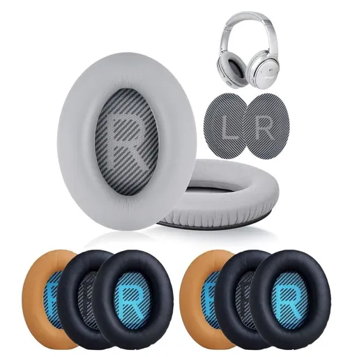 Ear Pads for Bose QC35 QC25 QC15 AE2 Headphones Memory Foam Black