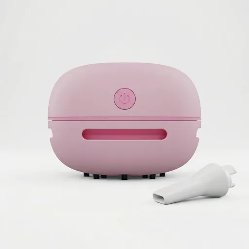 Pink Mini Handheld Cordless Vacuum Cleaner - USB Rechargeable Desktop Dust Collector with Strong Suction - Lightweight ABS Design, Washable Filter, Ideal for Home Office Keyboard & Student Desk Cleaning