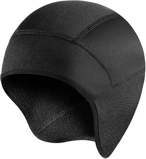 Winter Cycling Cap - Can Be Worn Under a Helmet - Windproof and Warm - Unisex - Gray