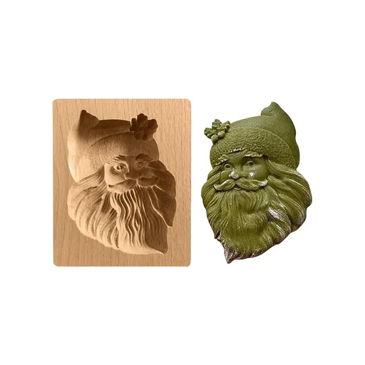 Embossed Wooden DIY Cookie Press Molding Tool, Turtle Sandwich Rice Mold Festival Homemade Pastry Baking Craft Accessory