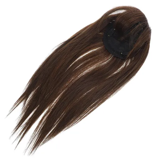 Topper Hair Pieces for Women Synthetic Hair Topper Light Brown 1 PCS Covers Gray Hair