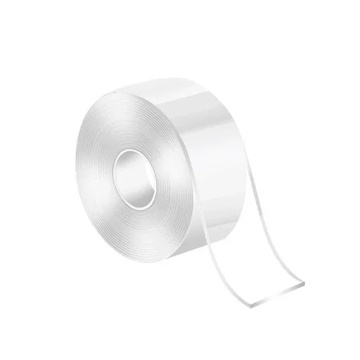 Double Sided Nano Tape Transparent Reusable Adhesive Gel Grip for Home Office - 2cm*5m*2mm (1 Unit)