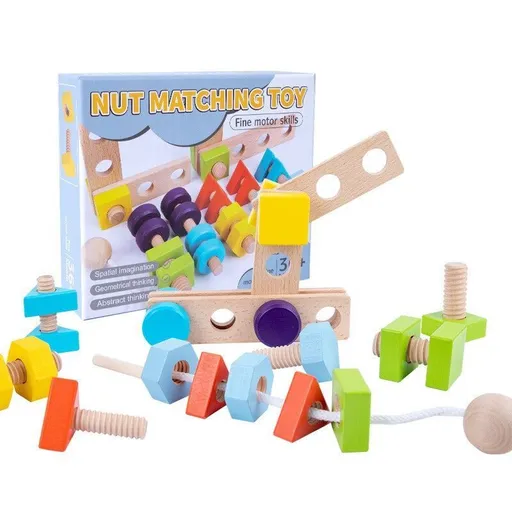 wooden toolbox, animal themed toy, building set, kids construction toy, fine motor skills, creative play, educational toy, birthday gift, Children's Day gift, Australian toy - Multi - Size 7