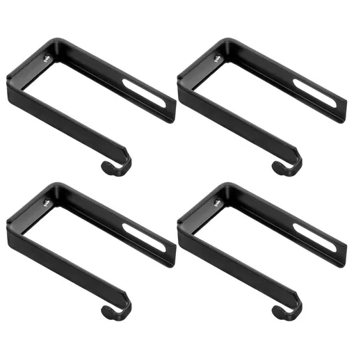 Set of 4 Adjustable Iron Hooks for Home, Office, and Whiteboard Storage Solutions