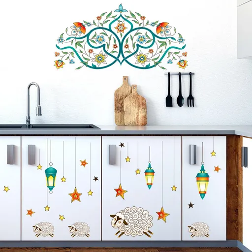 Wall Decal Wall Sticker 30*60cm*2pcs Removable Self-Adhesive Vinyl Decor for Room Door Window Decorations