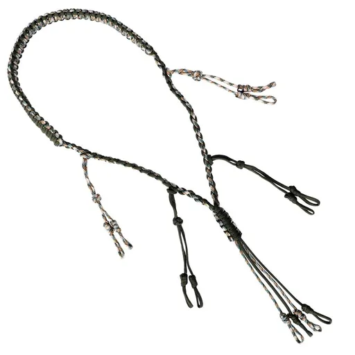 Duck Call Lanyard with Removable Drops Secures 12 Call Premium Real Nylon Game Call Lanyard Hand Braided Camo goose Calls for Predator Ducks