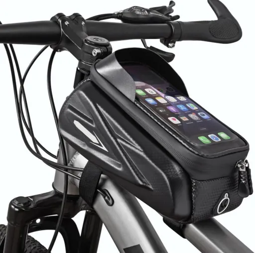 Bike Frame Bag, Mountain Bike Phone Holder Bag for Road and Mountain Bikes Cycling Storage Bags