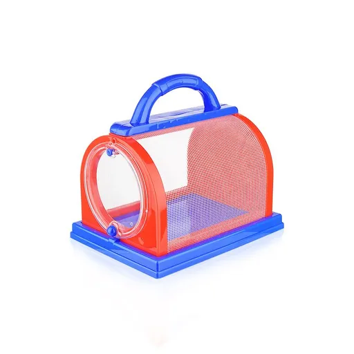 Toys Kids Critter Catcher Tools Set - Cage, Tweezers, Magnifying Glass, Magnifier Jar ((1 Pack) blue Color)