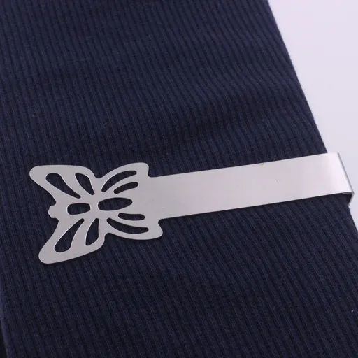 10PCS Butterfly Design Stainless Steel Triangular Tablecloth Clips - Nonslip Decorative Table Cover Clamps