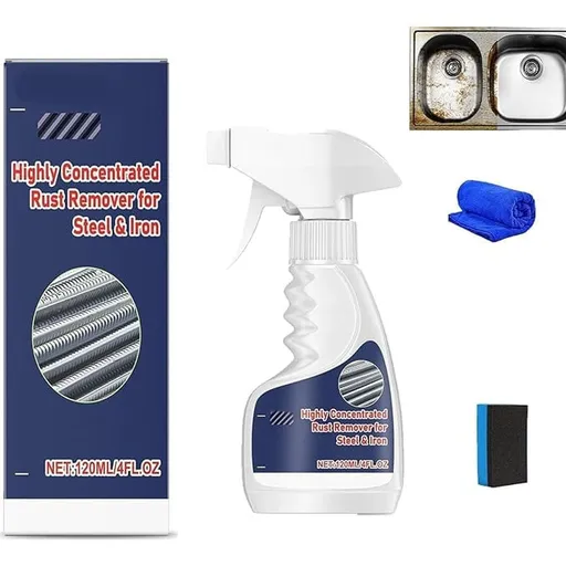Rust Remover, Heavy-Duty Concentrated Rust Remover for Metals, Rust Stain Remover for Tools, Stainless Steel, Automotive Parts, Fast Acting Rust