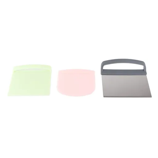 3pcs Dough Scraper Multipurpose Food Grade Safe Dough Cutter for Dough Cake Bread