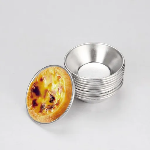 10PCS Reusable Egg Tart Mold Fruit Cake Die Mould Small Mold Nonstick Baking Tool Baking Cake Egg Wide range application