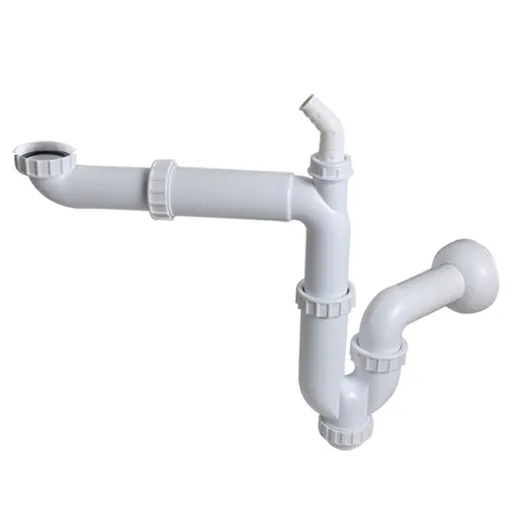 G1-1/2 Inch Kitchen Sink Drain Pipe 40mm Smooth U-Bend Design for Easy Flow
