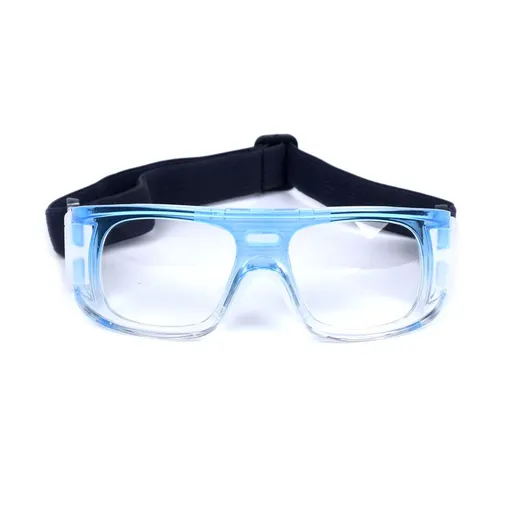Premium Sports Goggles for Soccer Basketball, Clear Sports Eyewear with Adjustable Strap, Protective Goggles Professional Training Equipment - Blue Gradient