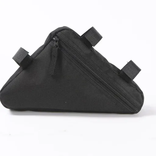 Bicycle Frame Bag, Triangle Bike Bag with Large Storage Capacity for Mountain Bike, Cycling Accessories and Outdoor Riding - Black