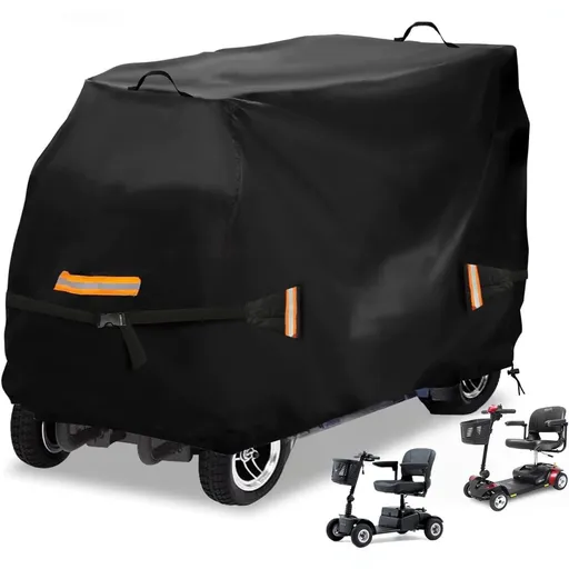 Keep Your Mobility Scooter Shielded from Rain, Sun, and Dirt with This Heavy-Duty, UV-Resistant Oxford Storage Cover — Perfect for Most 3- and 4-Wheel Scooters Parked Outdoors Year-Round (XL)
