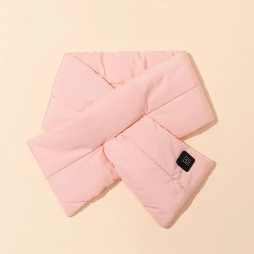 Rechargeable Thickened Heated Scarf Pink