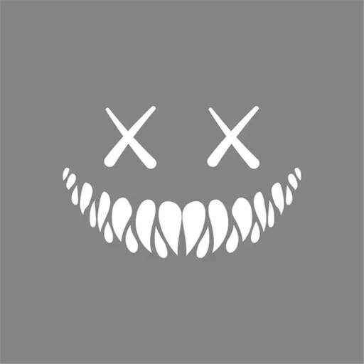 1 PC Halloween Car Decal, Devil Smiley Reflective Sticker, Rear Windshield Car Sticker, Fit for Cars Truck SUV Home Door Window