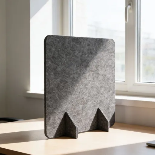 2-Pack Dark Grey Felt Desk Dividers for Office Privacy, Easy to Install Desktop Partitions for Workspace Separation