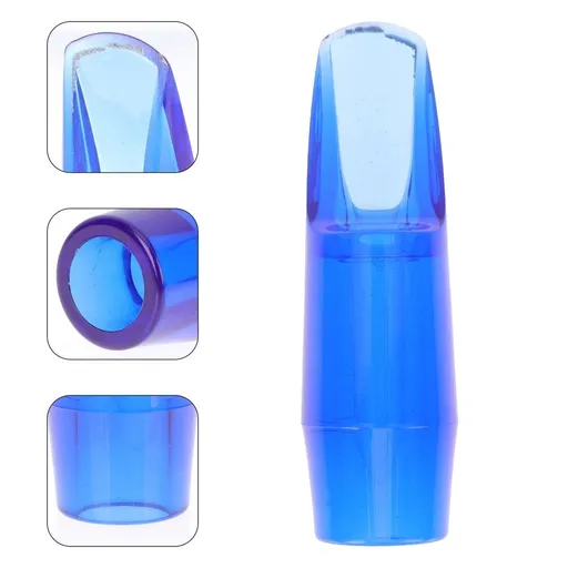 Saxophone Mouthpiece Blue Plastic Replacement Durable Musical Instrument Part