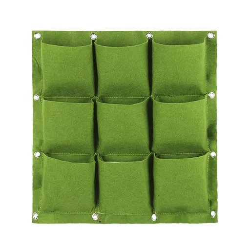 Plant Growing Bag Wall Mount Planter Planting Container Wall-Mounted Planting Bags Vertical Hanging Planting Bag Non-Woven